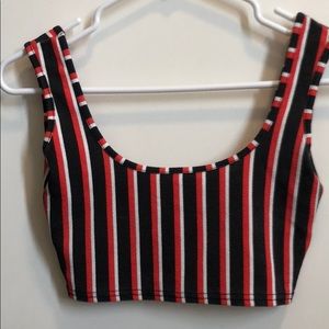 Striped crop top